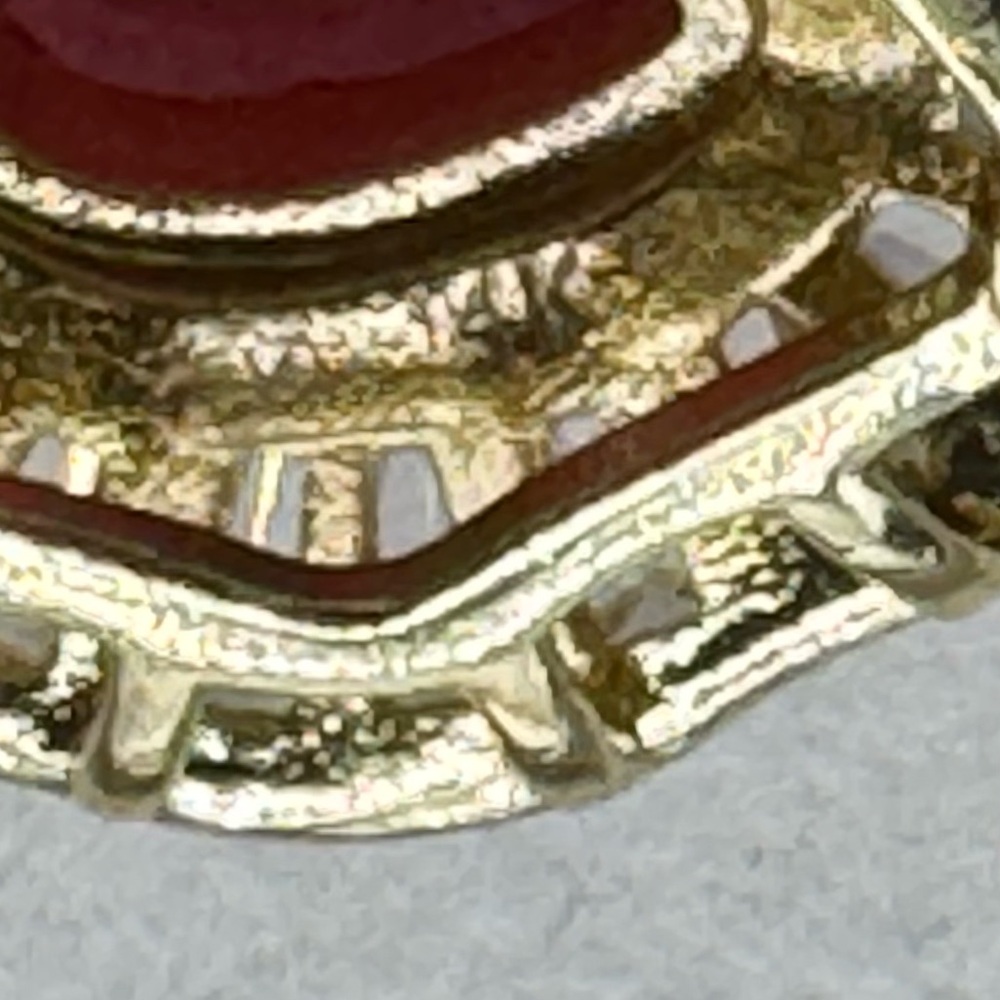 14k Pear Cut Ruby Earrings - Picture 4 of 16